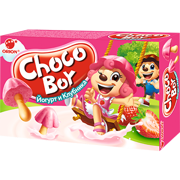 Choco Boy Yogurt and strawberry